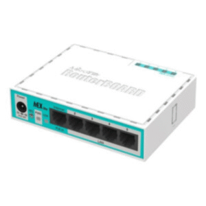 Router Mikrotik Routerboard Hex Lite Rb750r2 Blanco/turquesa