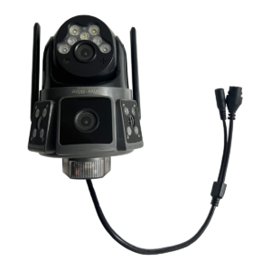 Cámara Seguridad Exterior Wifi + 4G Doble Lente 360° Visión Nocturna